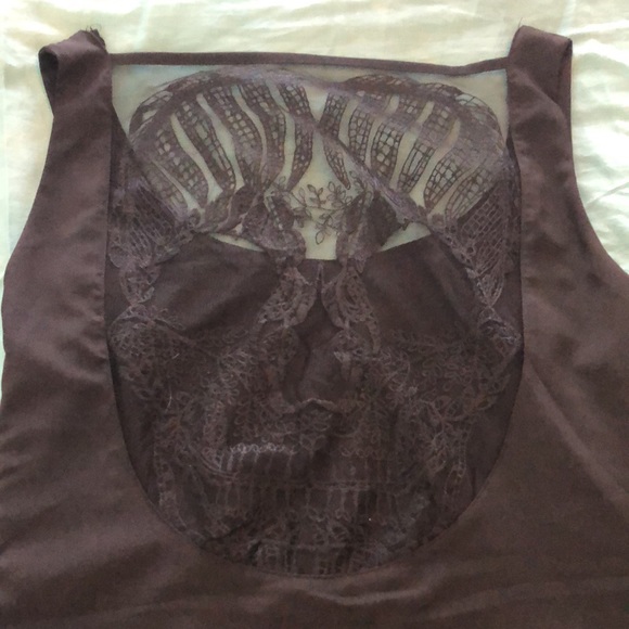 Black sheer skull mini dress - Picture 2 of 9